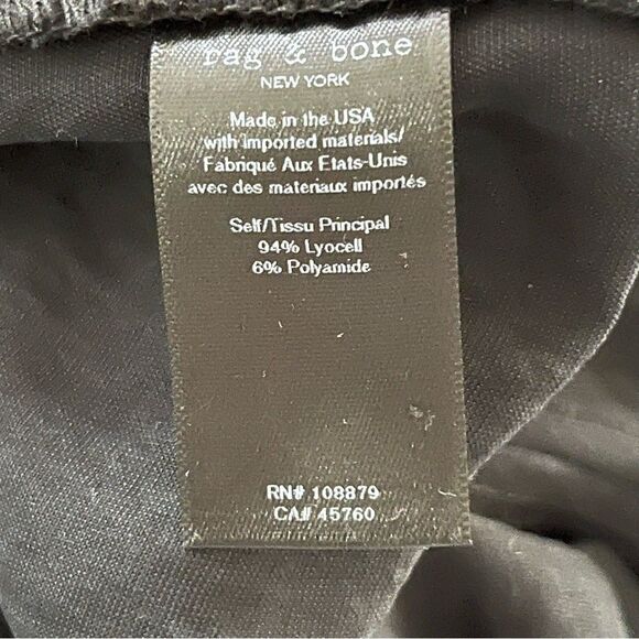 Rag & Bone Black Valli Sateen Cargo Pants Size 0 New with Tags - Picture 6 of 6